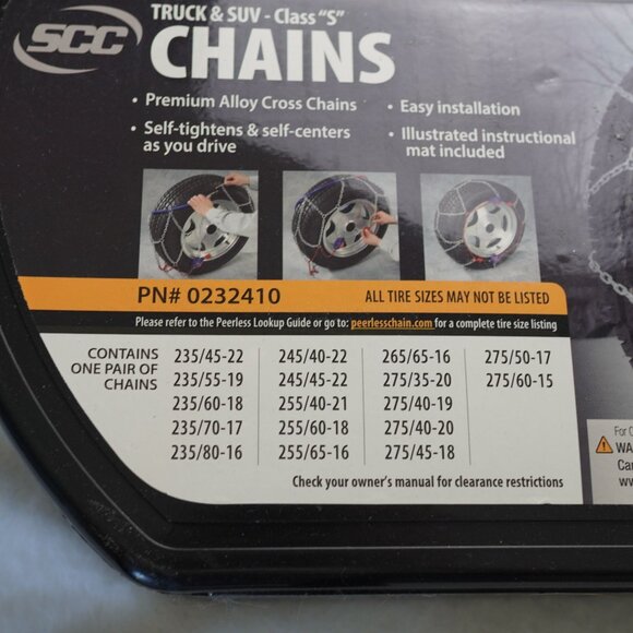 NWT Auto-Trac SCC Tire Chains PN#0232410 for Trucks & SUVs Self-Tightening - Picture 2 of 4